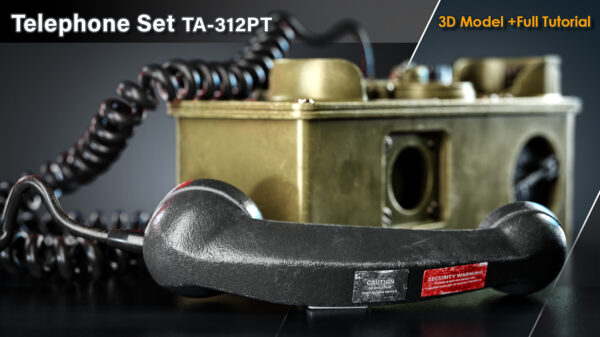 图片[4]-钻石免费-电话机 TA-312PT / 3D 模型 + 完整教程-土狗cg资源站