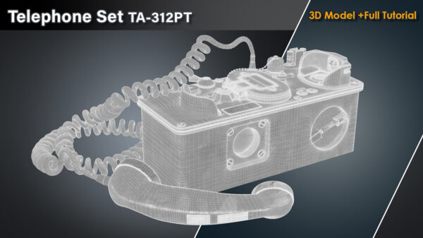 图片[5]-钻石免费-电话机 TA-312PT / 3D 模型 + 完整教程-土狗cg资源站
