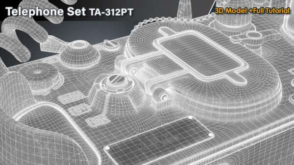 图片[6]-钻石免费-电话机 TA-312PT / 3D 模型 + 完整教程-土狗cg资源站