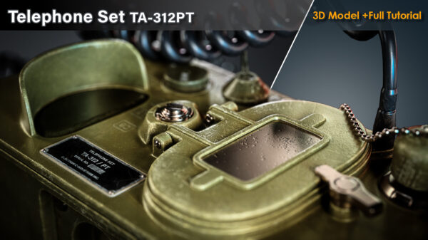 图片[3]-钻石免费-电话机 TA-312PT / 3D 模型 + 完整教程-土狗cg资源站