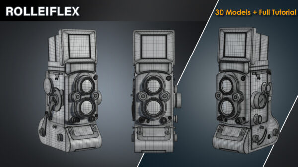 图片[23]-（钻石会员免费）复古电话&卡带机&相机建模模型5合1-土狗cg资源站