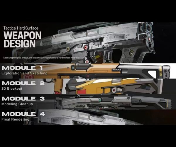 【限时补票价】Plasticity与Blender枪械硬表面设计-土狗cg资源站