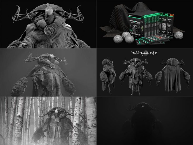 【限时补票价】超帅zbrush魂系布料雕刻-土狗cg资源站