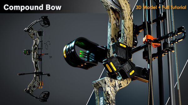 图片[4]-【限时补票价】复合弓/3D模型+完整教程-土狗cg资源站