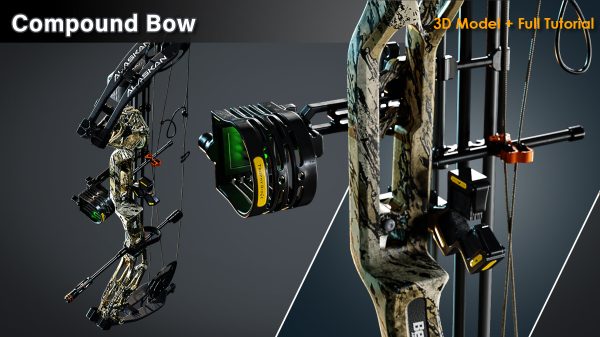图片[5]-【限时补票价】复合弓/3D模型+完整教程-土狗cg资源站