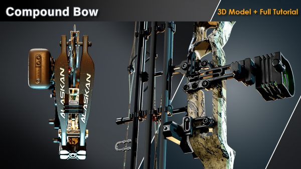 图片[6]-【限时补票价】复合弓/3D模型+完整教程-土狗cg资源站