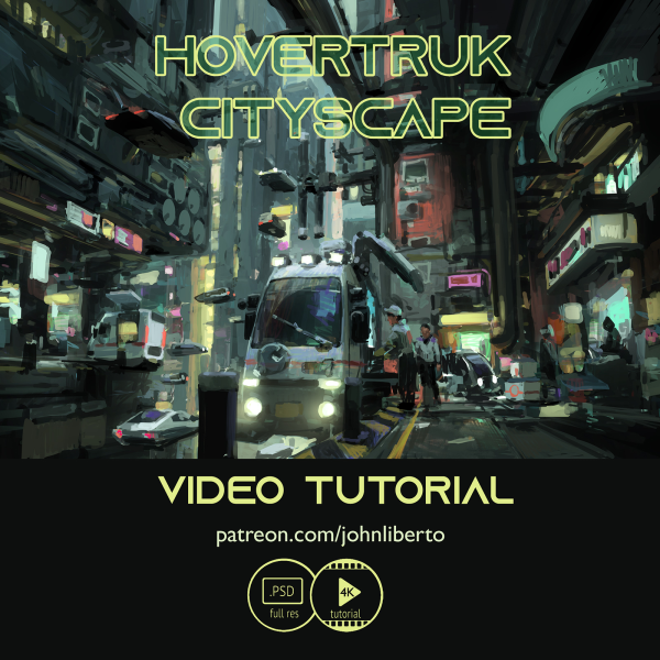 图片[1]-【ai精翻&中文朗读】悬浮卡车城市景观-土狗cg资源站