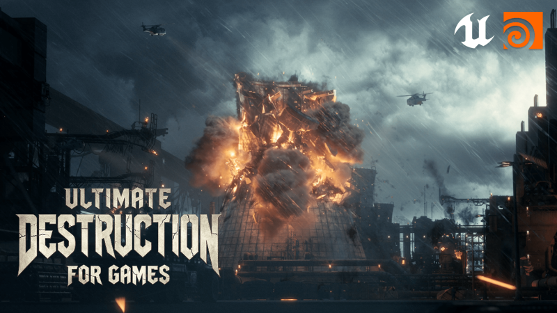 【Week1已更】双跳出品.UE5从理论到实战破坏效果-土狗cg资源站