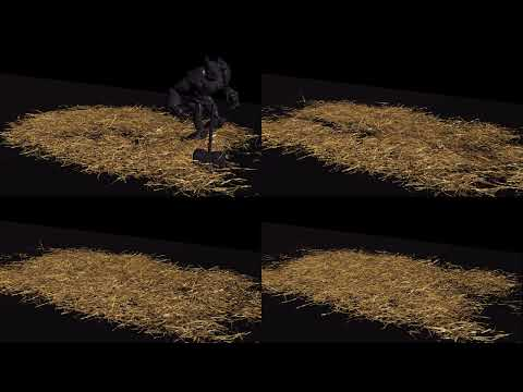 Houdini草束与角色交互碰撞模拟-土狗cg资源站