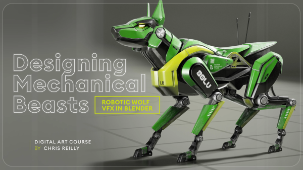 【ai精翻&中文朗读】林克精翻:Blender机器狼-从0开始到实景融合全流程-土狗cg资源站