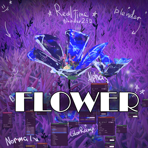 图片[1]-花朵（油性铅笔调色笔 Eevee）-土狗cg资源站