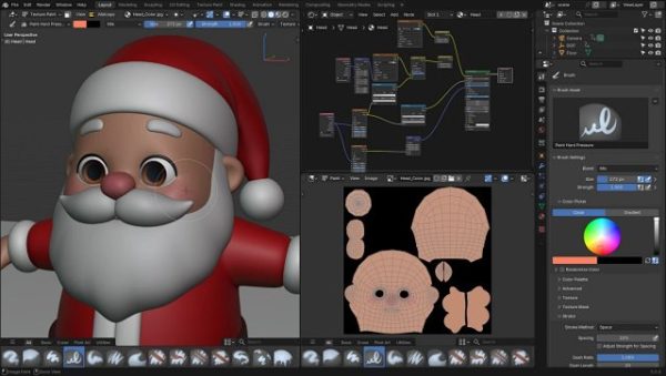 图片[12]-【Ai精翻&Ai中文配音】Blender角色ip全流程萌版圣诞老人-土狗cg资源站