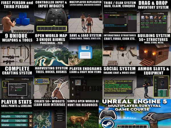 【限时补票价】虚幻引擎独立开发多人生存游戏-土狗cg资源站