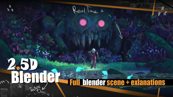 【ai精翻&中文朗读】Blender 2.5 课程演示场景-土狗cg资源站