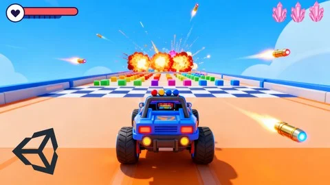 【ai精翻】使用 Unity 构建一款 3D 无尽驾驶射击游戏-土狗cg资源站