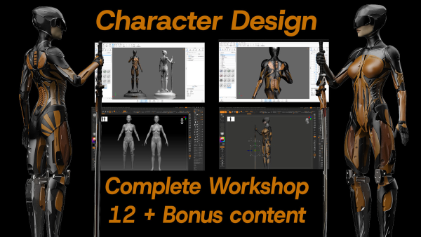 【ai精翻&中文朗读】ZBrush角色概念设计/雕刻-土狗cg资源站