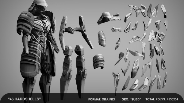 【ai精翻&中文朗读】“46”硬壳机甲武士 - 机甲部-土狗cg资源站