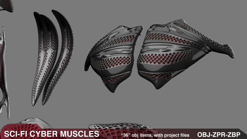 【ai精翻&中文朗读】“36”科幻赛博肌肉 - 机甲部-土狗cg资源站