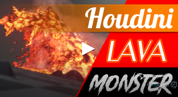 【ai精翻】Houdini 蛇熔岩怪兽项目-土狗cg资源站