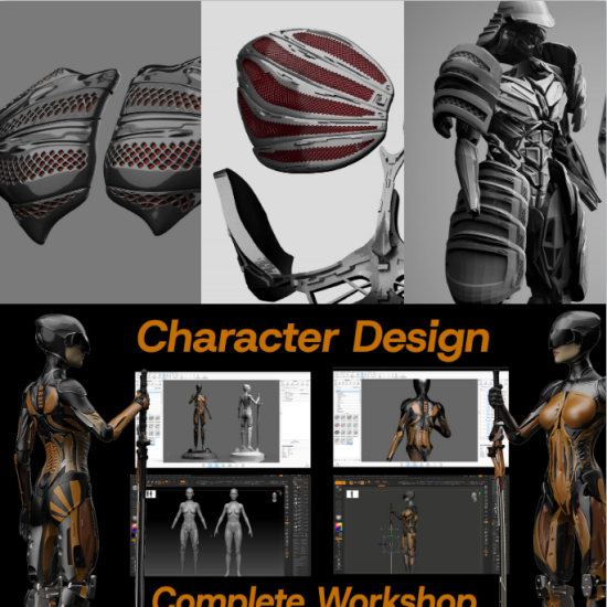 【限时补票价】ZB角色概念设计/科幻战士+全套配件-土狗cg资源站