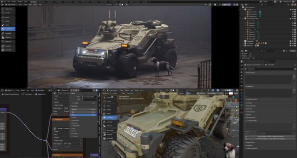 图片[5]-【限时补票价】Plasticity&Blender硬表面装甲车载具-土狗cg资源站